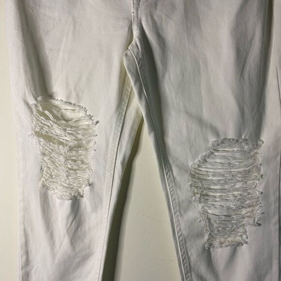 AFRM Luisa White Distressed High Rise Crop Skinny Jean - Picture 4 of 12